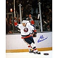 Bob Bourne Autographed Arms Raised Celebration Photograph
