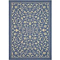 Safavieh Resorts Scrollwork Blue/ Natural Indoor/ Outdoor Rug - 2'7 x 5'