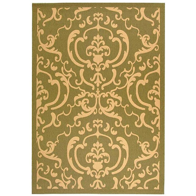 Indoor/ Outdoor Bimini Olive/ Natural Rug (710 X 11)