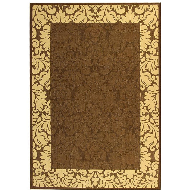 Indoor/ Outdoor Kaii Chocolate/ Natural Rug (4 X 57)