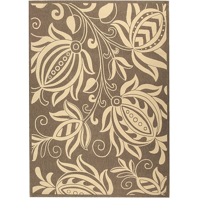 Indoor/ Outdoor Andros Brown/ Natural Rug (710 X 11)