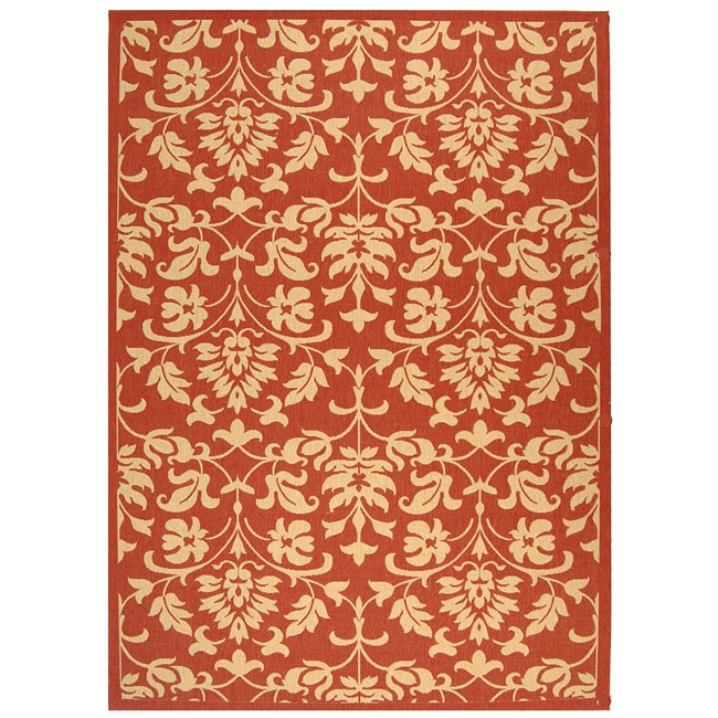 Indoor/ Outdoor Seaview Red/ Natural Rug (710 X 11)