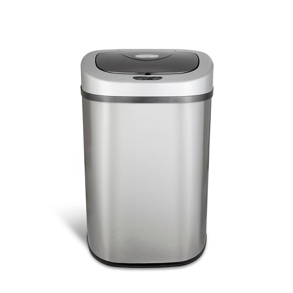Nine Stars Stainless Steel 21.1-gallon Motion Sensor Trashcan