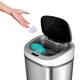 Nine Stars 21.1-gallon Motion Sensor Stainless Steel Trashcan