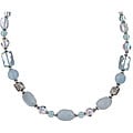Lola's Jewelry Sterling Silver Aquamarine and Chalcedony Necklace