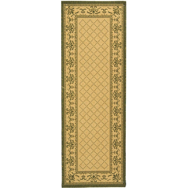 Indoor/ Outdoor Royal Natural/ Olive Runner (24x 911)