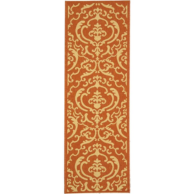 Indoor/ Outdoor Bimini Terracotta/ Natural Runner (24 X 911)