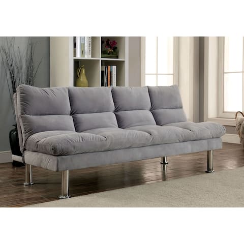 Furniture of America Tisc Contemporary Fabric Upholstered Futon