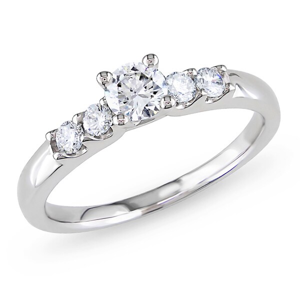 Miadora 14k Gold 1/2ct TDW Diamond Engagement Ring