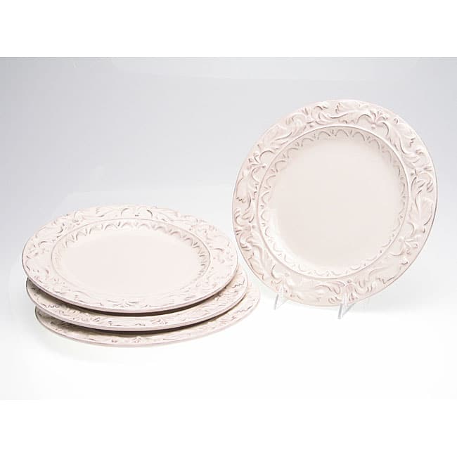 Certified International Firenze Ivory 11.5-inch Dinner Plates (Set of 4)