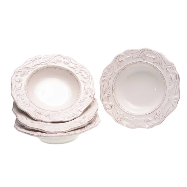 Certified International Firenze Ivory 9.75-inch Soup Bowls (Set of 4)