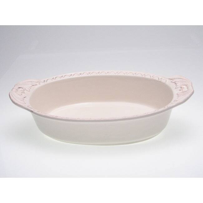 Certified International Firenze Ivory 4-quart Oval Baking Dish
