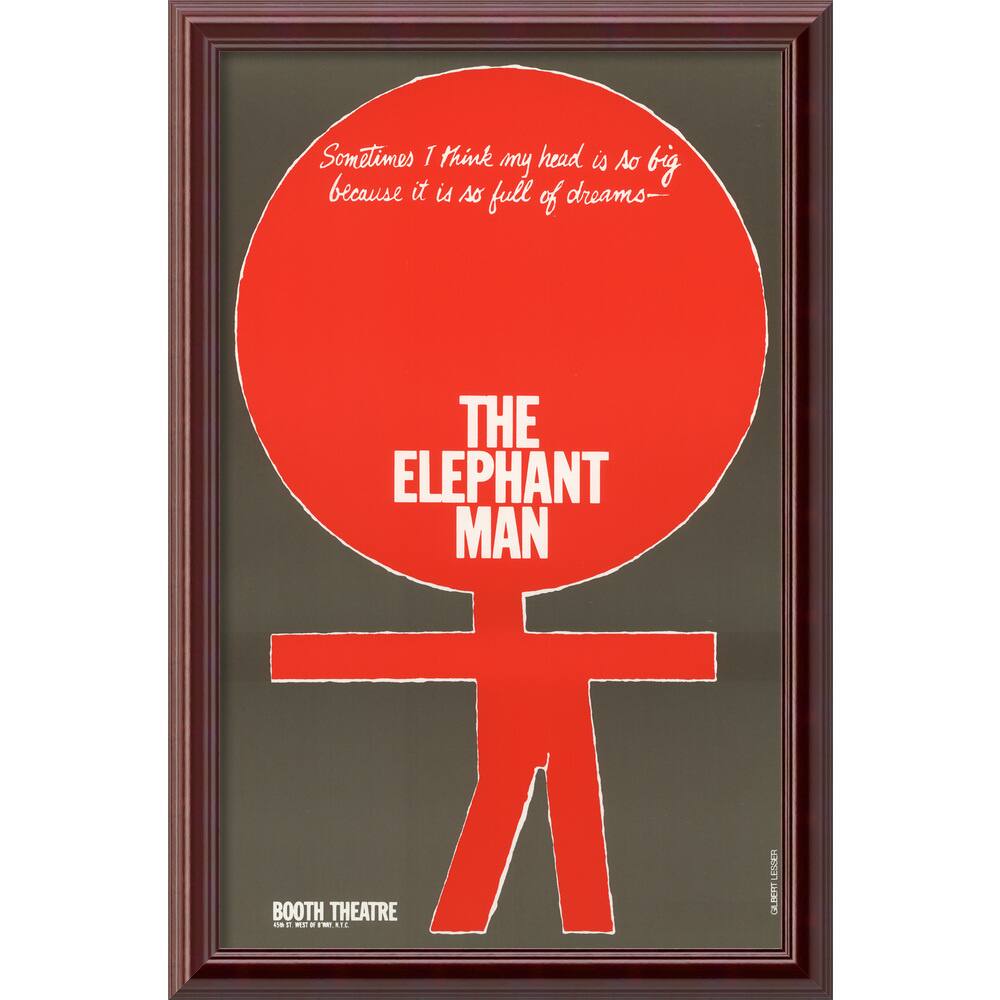 Elephant Man Vintage Framed Art Print