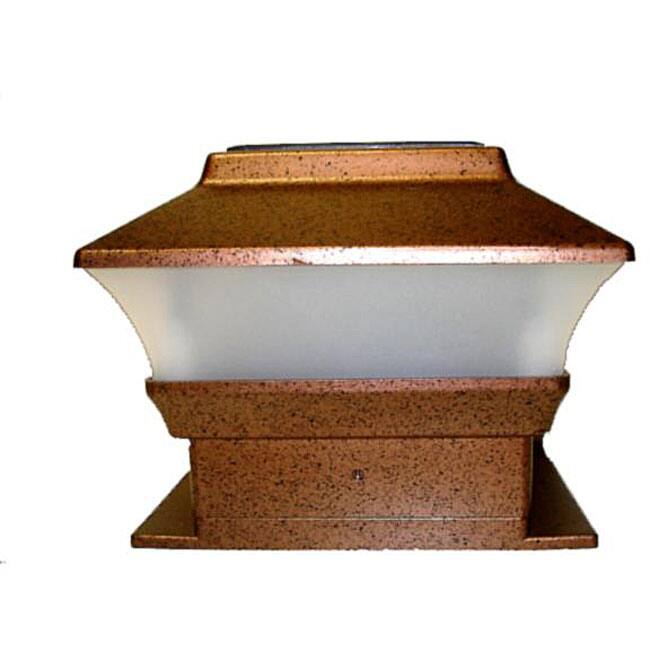 Solar Powered Copper Fence Mount Lights (Set of 12)