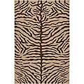 Hand-knotted Mandara Animal Print Wool Rug - 7'9 x 10'6