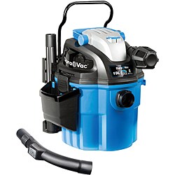 Vacmaster VWM510 5-gallon 5-peak HP Wall-mount Wet/Dry Vacuum. Opens flyout.