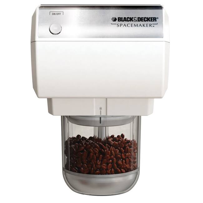 Black & Decker CG800 White Spacemaker Mini Food Processor and Coffee Grinder