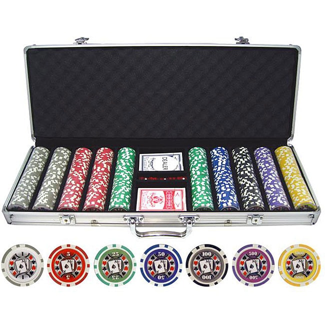 Big Slick 500-piece Poker Chip Set