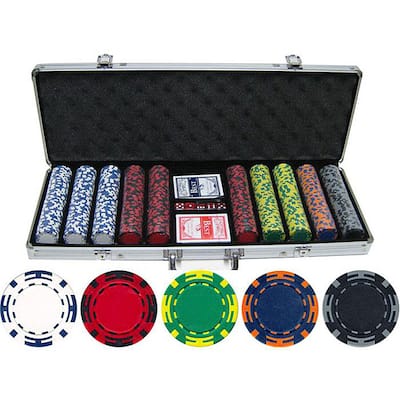 Z-striped 500-piece Clay Poker Chips