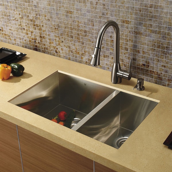 VIGO Corrosion-Resistant Undermount Stainless-Steel Kitchen Sink ...