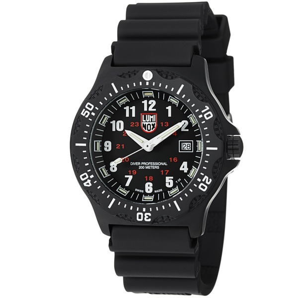 Luminox Black Ops 8400 Series Black Rubber Strap Diver's Watch ...