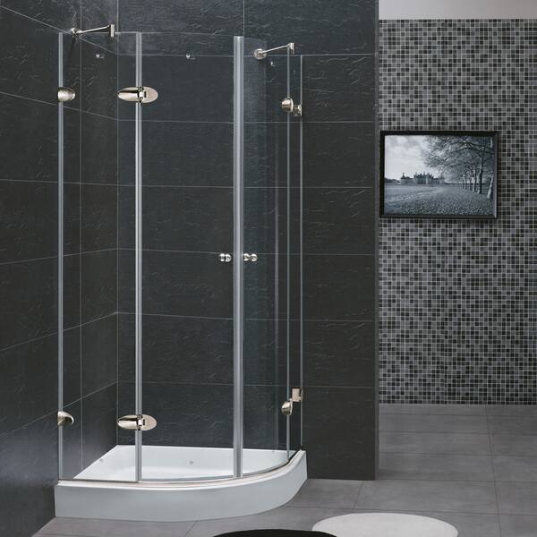 Shop Vigo 40 Inch X 40 Inch White Round Shower Tray Free