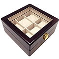 Heiden Cherry Wood 6-watch Storage Box