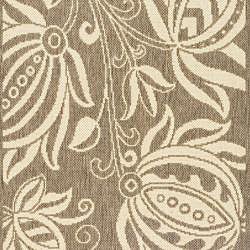 Indoor/ Outdoor Andros Brown/ Natural Runner (2'4 x 9'11) Safavieh Runner Rugs