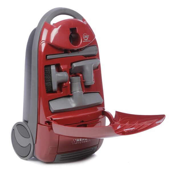 Panasonic MC-CG902 Burgundy 360-degree Swivel Canister Bag Vacuum