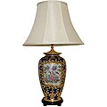 Royal Rose Medallion Porcelain Table Lamp