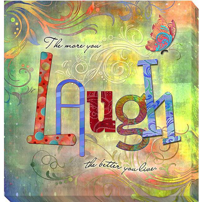 Connie Haley 'Laugh' Canvas Giclee Art