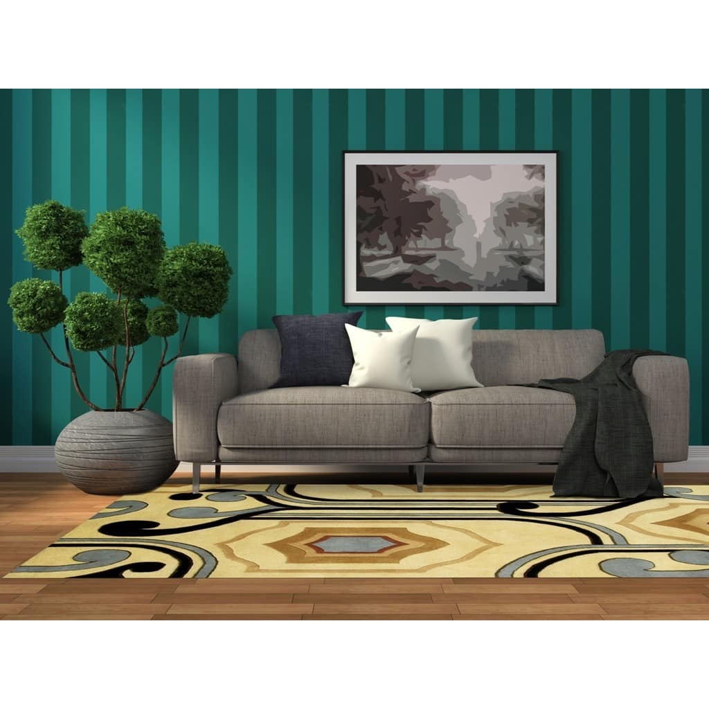 Alliyah Handmade Cream New Zealand Blend Wool Rug - 8' x 10'