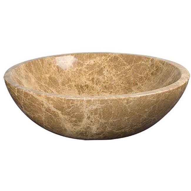 DreamLine Emperador Light Marble Vessel Sink