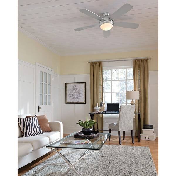 Shop Monte Carlo Discus 52 Inch Brushed Steel Finish Ceiling Fan