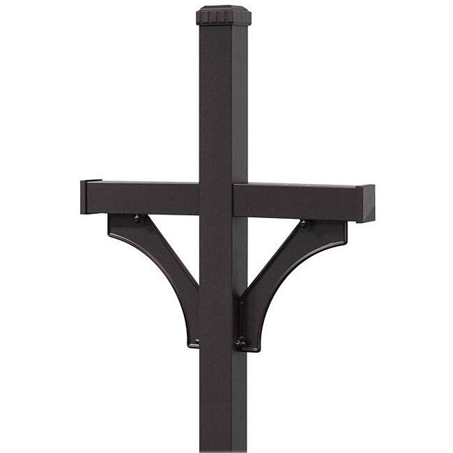 Salsbury In-ground Deluxe Black Mailbox Post