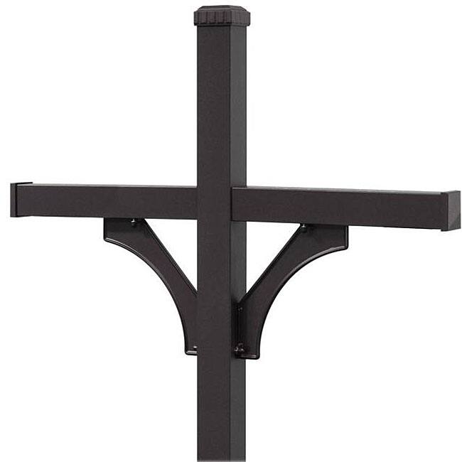 Salsbury Deluxe Black Mailbox Post