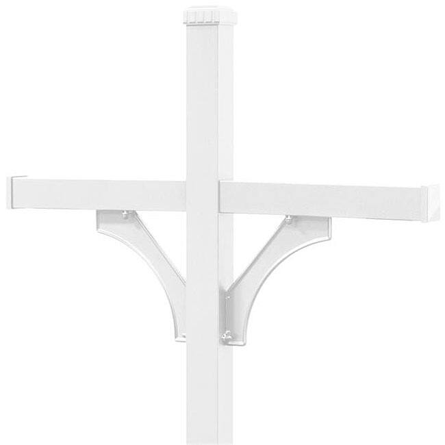 Salsbury Deluxe White Mailbox Post