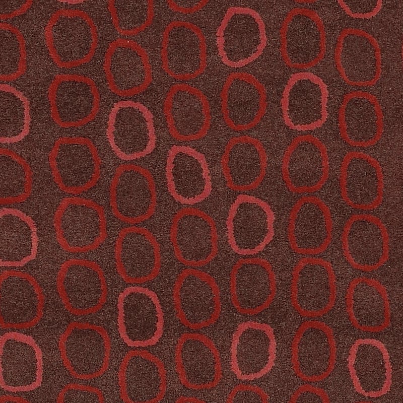 Hand-tufted Arlon Brown Geometric Wool Area Rug - 9' x 13' - 9' x 13'