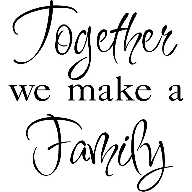 Download Shop Design on Style 'Together We Make a Family' Black ...