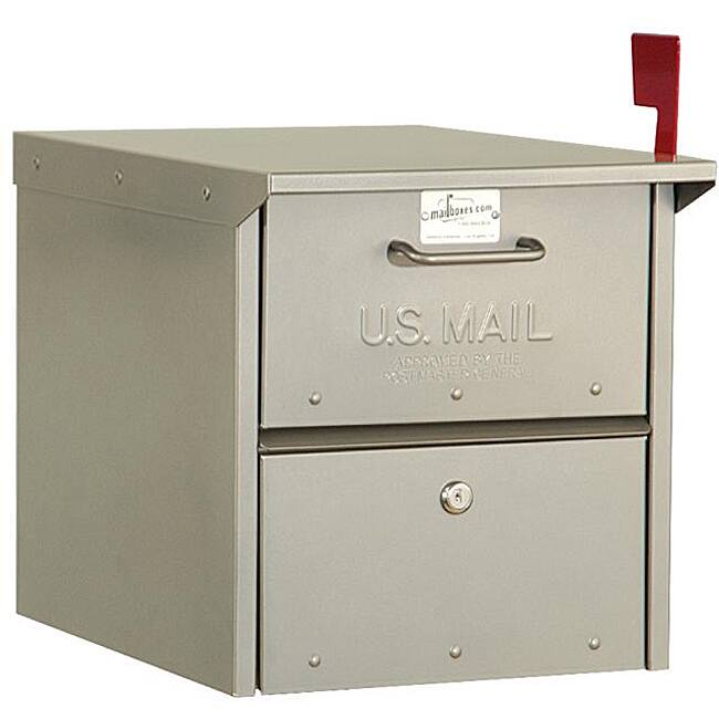 Heavy-duty Rural Nickel Finish Mailbox