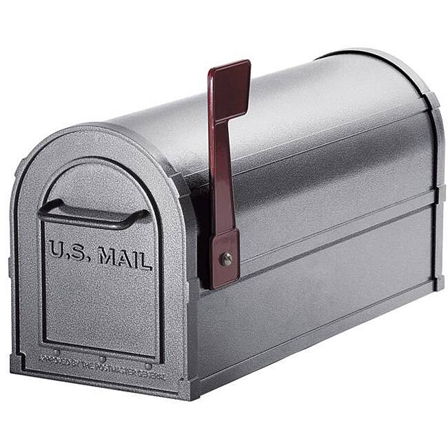 Heavy-duty Rural Pewter Mailbox