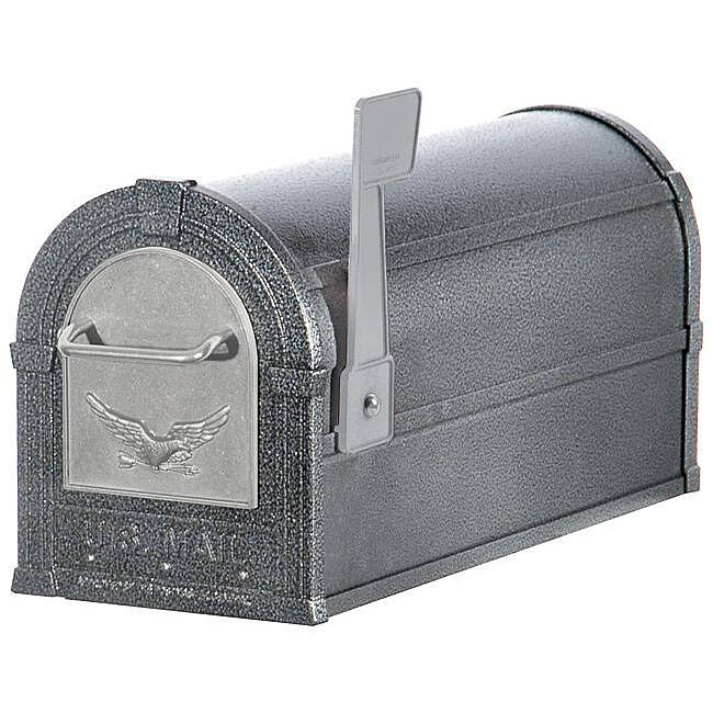 Pewter/ Silver Eagle Heavy-duty Rural Mailbox