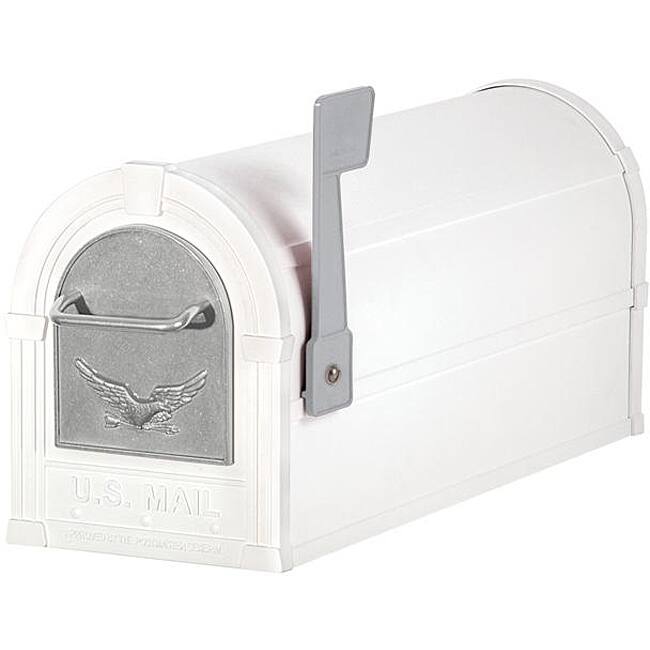 White/ Silver Eagle Heavy-duty Rural Mailbox