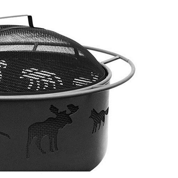 Landmann 28347 Big Sky Fire Pit, Wildlife, Black - Overstock - 4816121