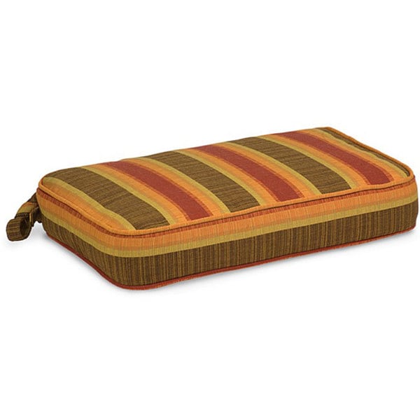 Indoor/ Outdoor 18 x 12 Striped Chair Cushion with Sunbrella Fabric