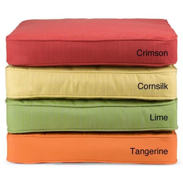 Sorra Home Indoor/ Outdoor Textured Bright 60-inch Bench Cushion with Sunbrella Fabric - red