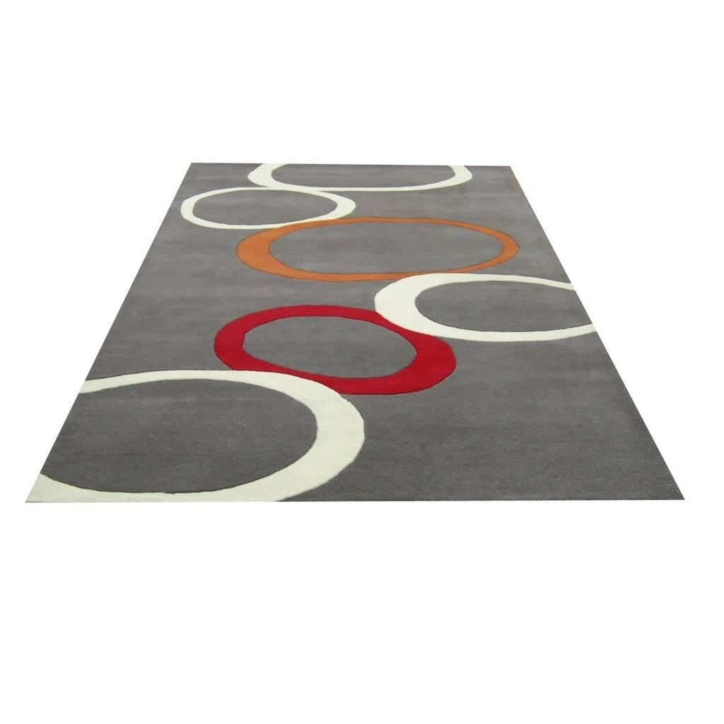 Alliyah Handmade Grey New Zealand Blend Wool Rug (5' x 8') - 5' x 8'