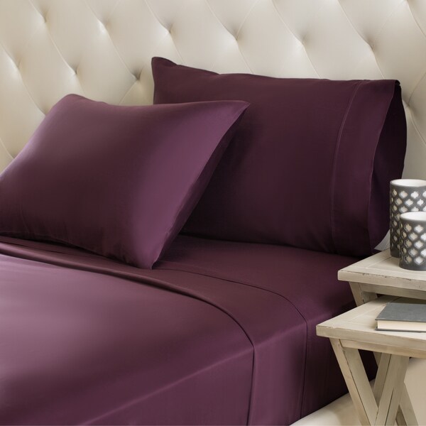 Superior 300 Thread Count Combed Cotton Sateen Pillowcase Set Set Of 2 Free Shipping On 