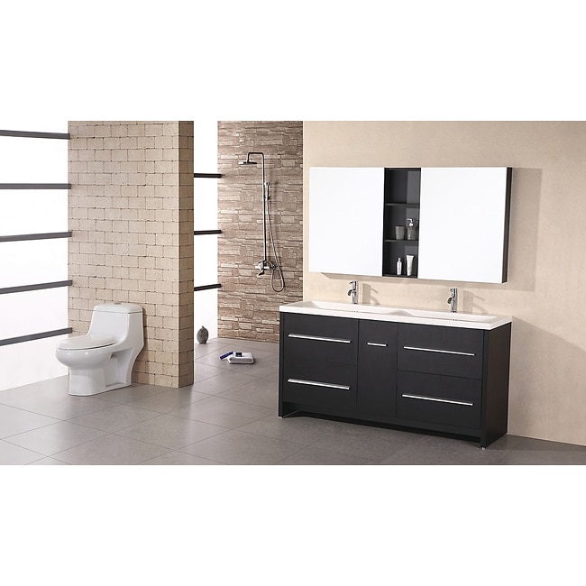 Design Element Perfecta Modern 72inch Doublesink Bathroom Vanity Set