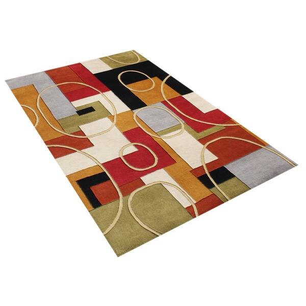 Shop Alliyah Handmade Multi Color New Zealand Blend Wool Rug 5 X